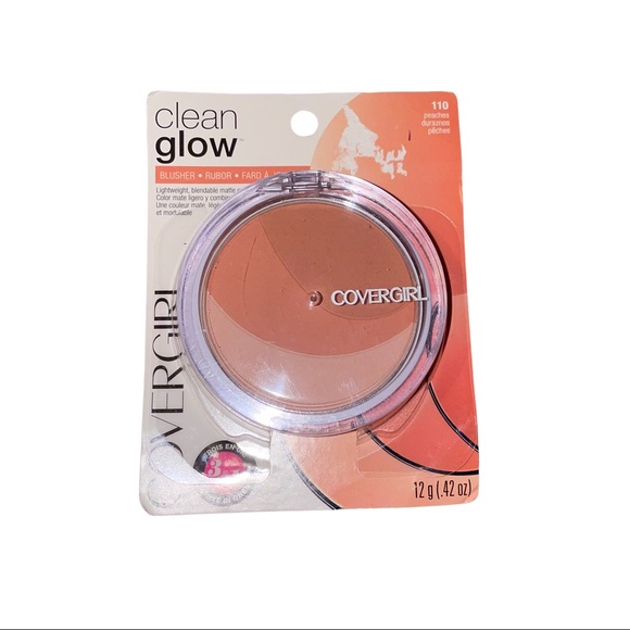 Covergirl Clean Glow Blusher Peaches #110 - Picture 4 of 5